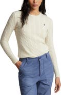 Polo Ralph Lauren Julianna Cable Stitch Wool & Cashmere Sweater