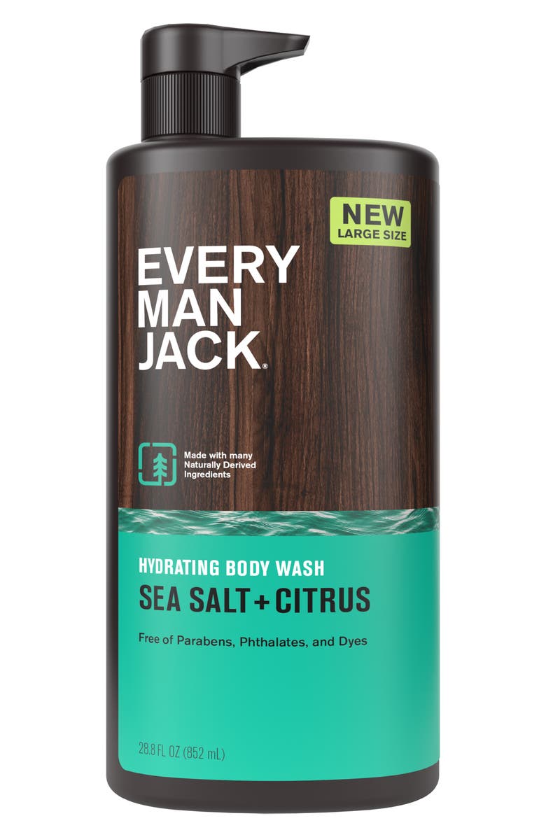 EVERY MAN JACK Sea Salt & Citrus Body Wash, Main, color, 