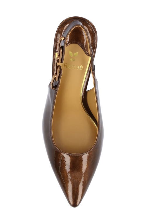 J. Reneé Krissa Slingback Pointed Toe Pump In Brown