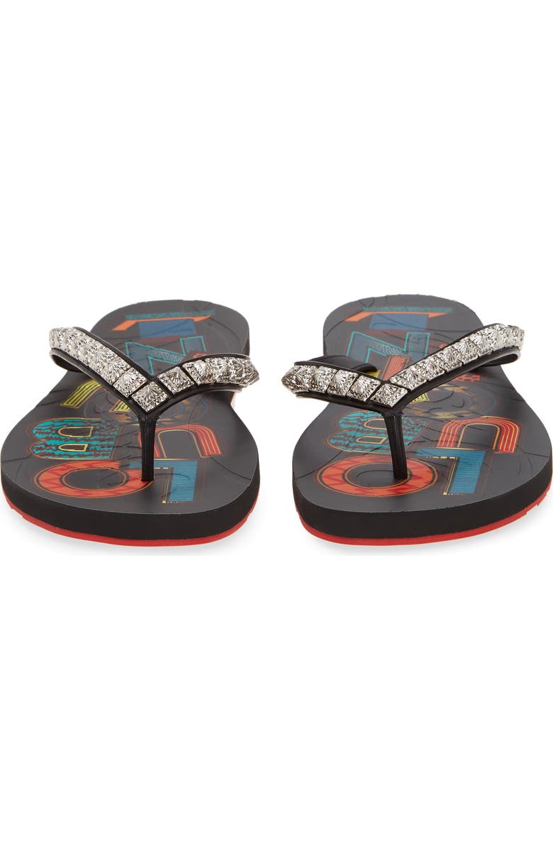 Christian Louboutin Loubi Flip Flop, Alternate, color,