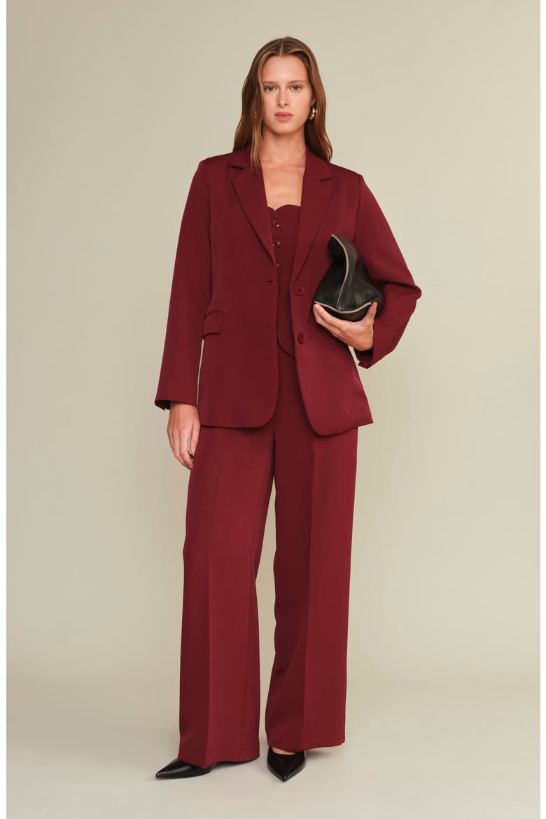 Alex Straight Leg Pants, Alternate, color, BURGUNDY