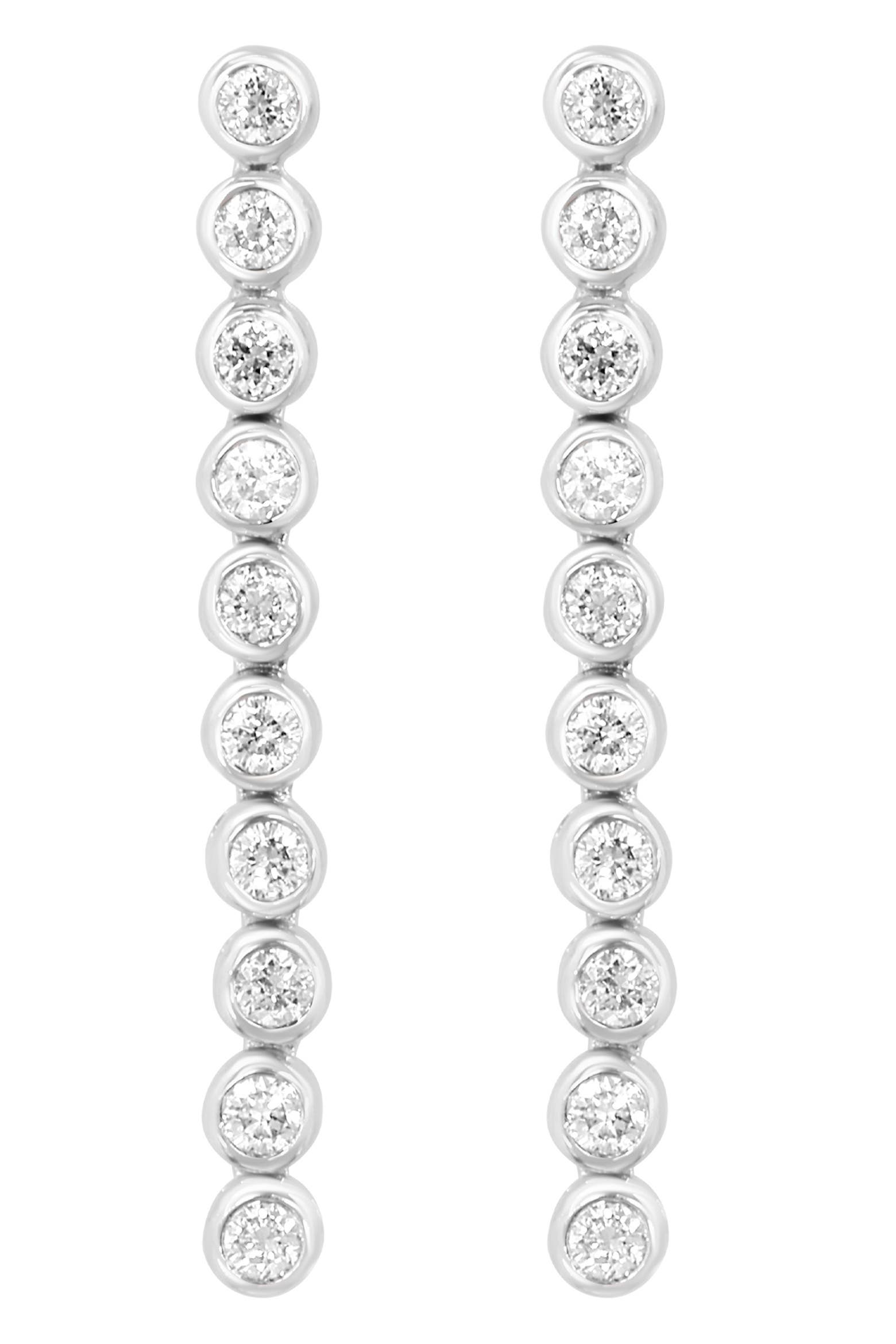 Electronic Lab Storage Racks EFFY Sterling Silver Lab Grown Diamond Linear Drop Earrings (Women ...