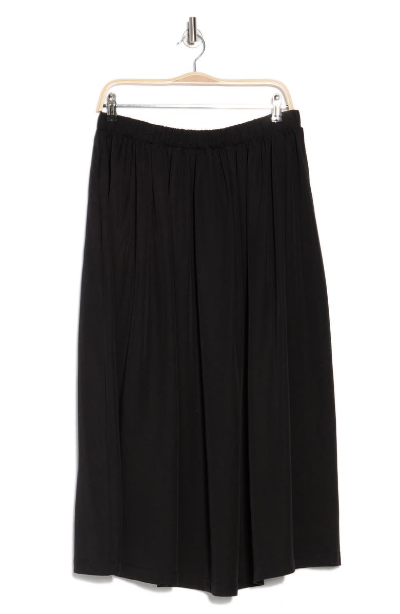 Renee C Flared Midi Skirt, Alternate, color, Black