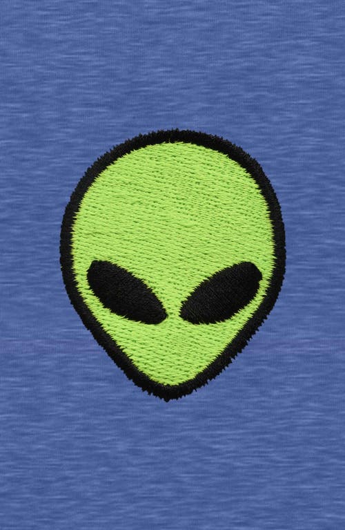 Dalix Alien Fleece Sweatshirt In Heather True Royal
