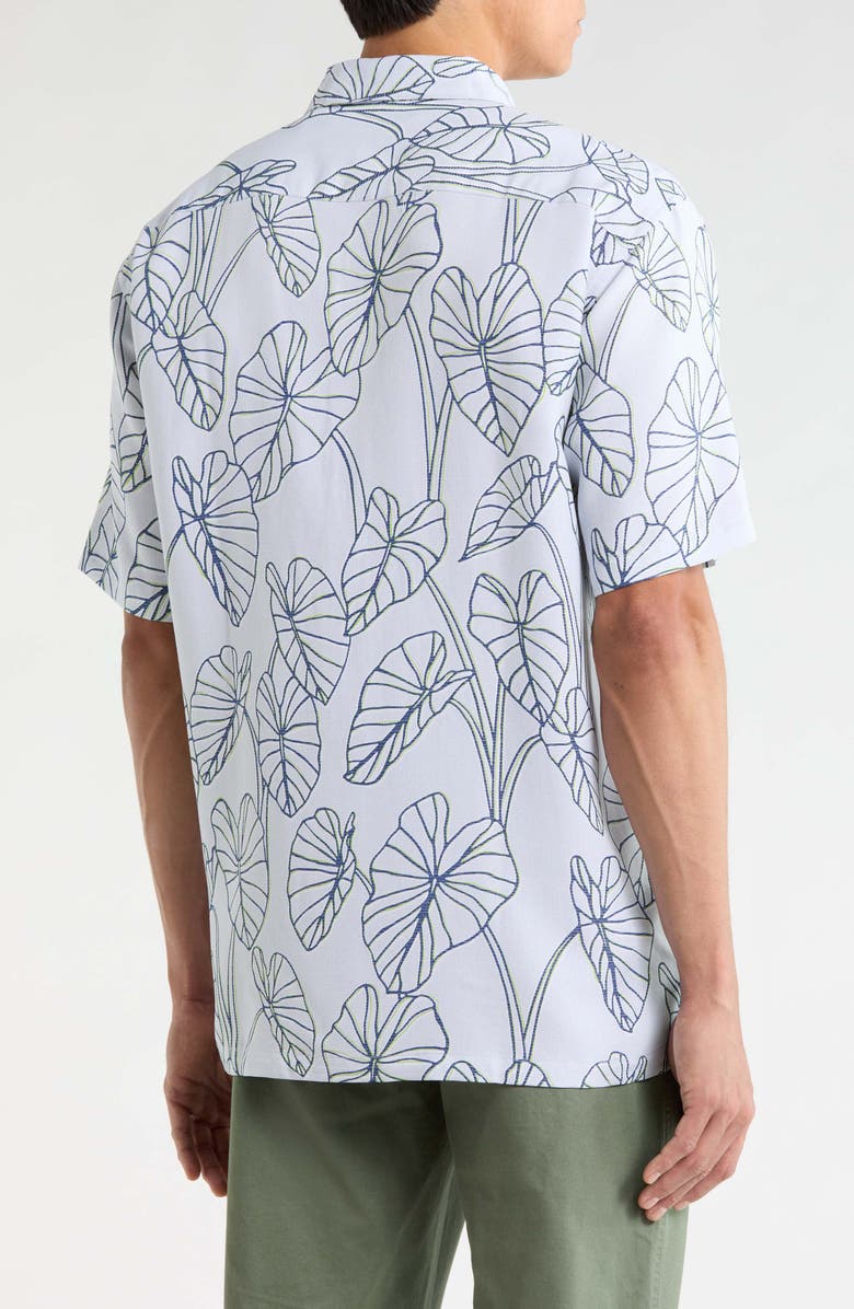 Kahala Lo'I Lines Short Sleeve Shirt, Alternate, color, Light Grey