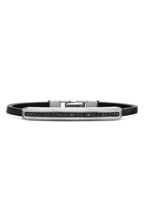 Pavé Leather ID Bracelet