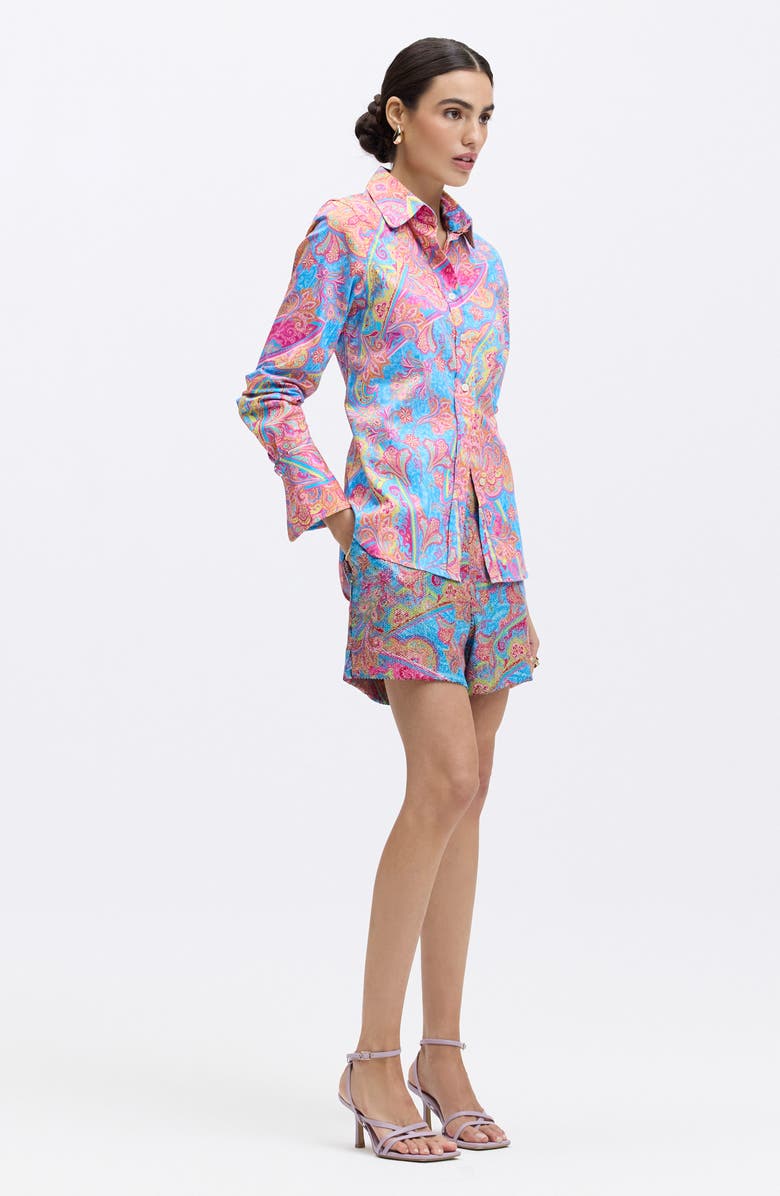 Robert Graham Priscilla Long Sleeve Woven Shirt, Alternate, color, Blue Multi