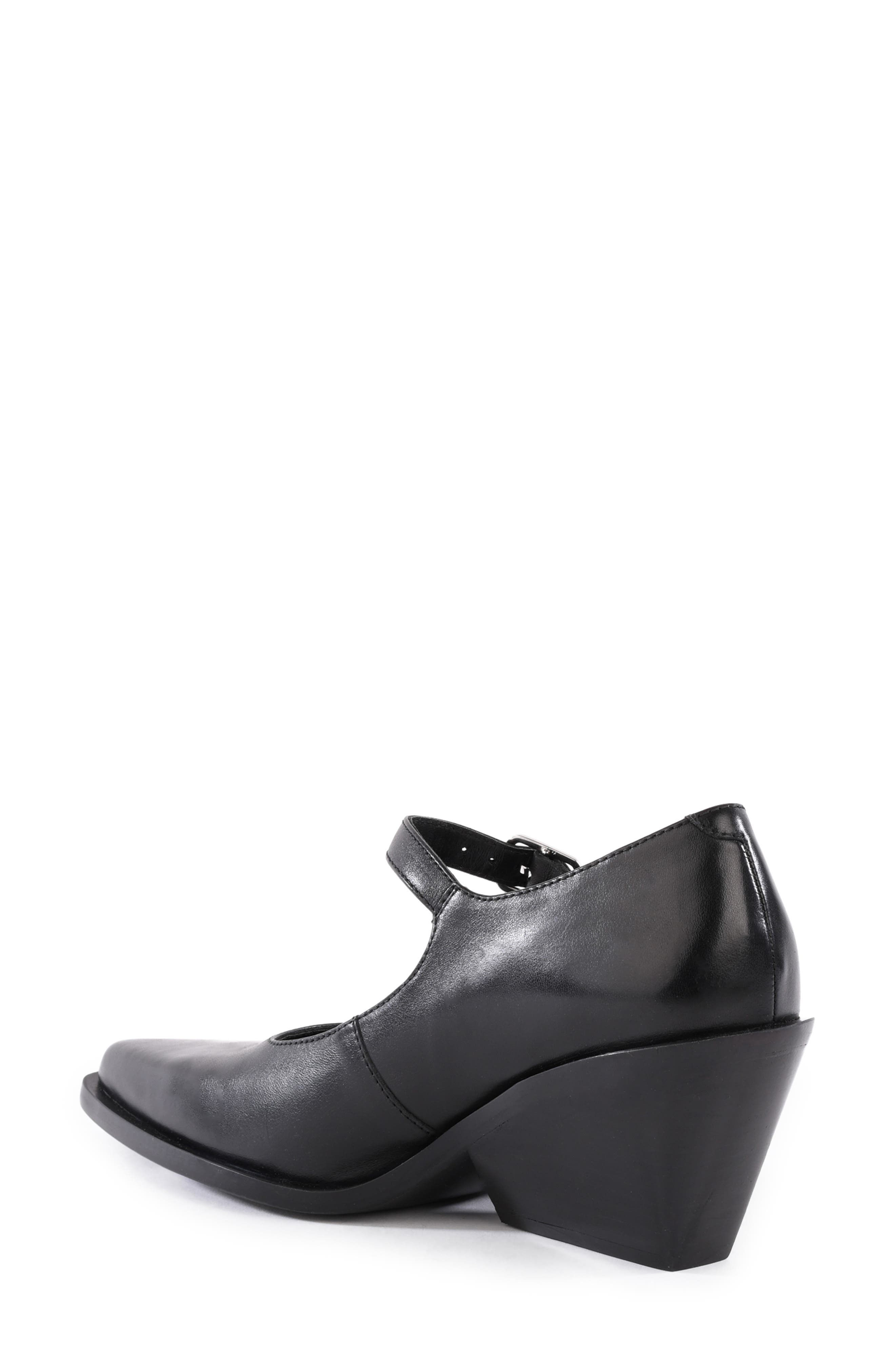 Seychelles Sparks Pointed Toe Mary Jane Pump, Alternate, color, Black Leather