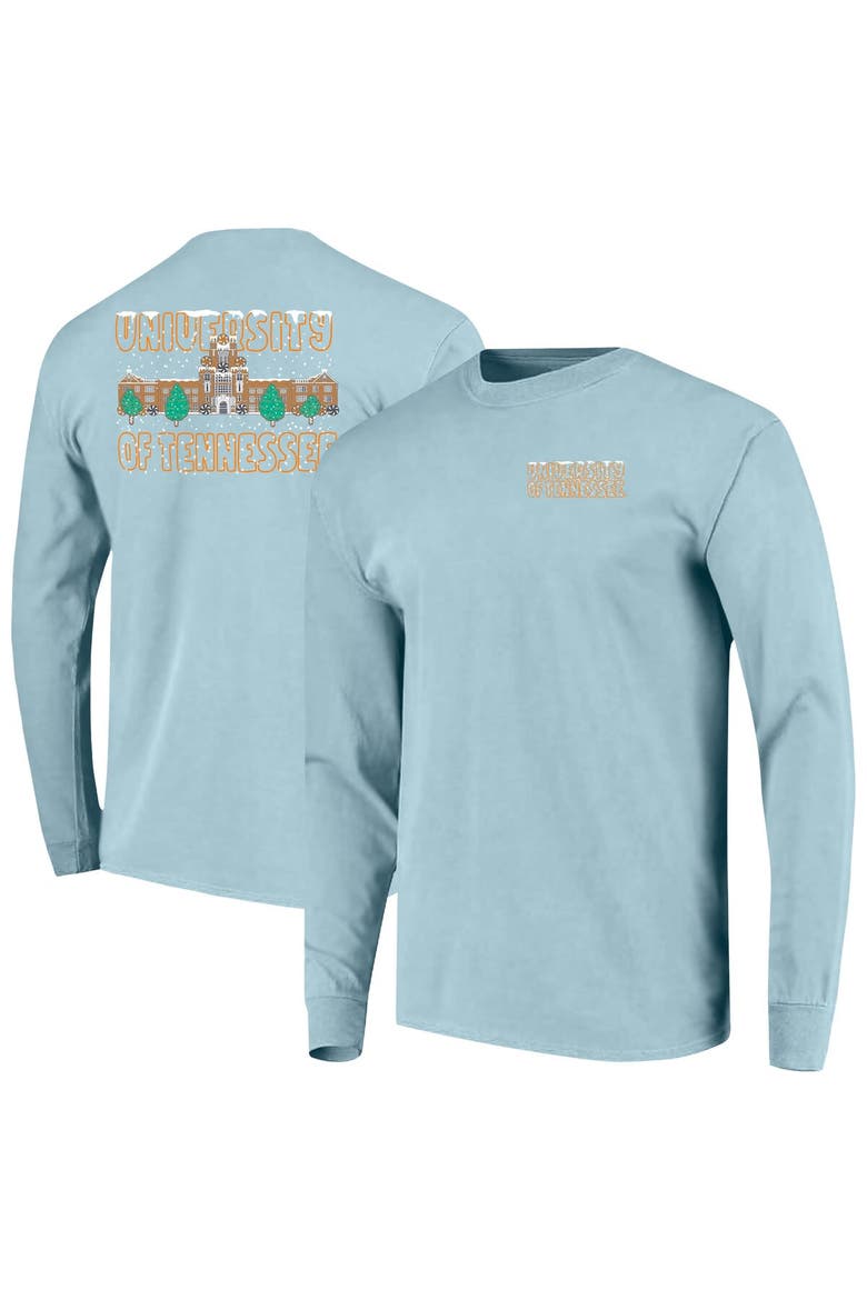Men's Image One Light Blue Tennessee Volunteers Frosted Dreams Comfort Colors Long Sleeve T-Shirt, Main, color, Light Blue