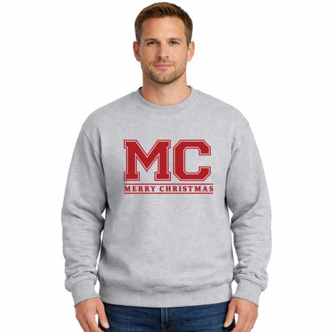 Merry Christmas Initials Sweatshirt