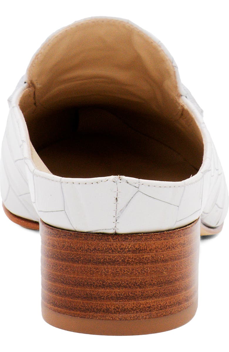Amalfi by Rangoni Adepto Croc Embossed Mule, Alternate, color, Gesso Cocco Bengali