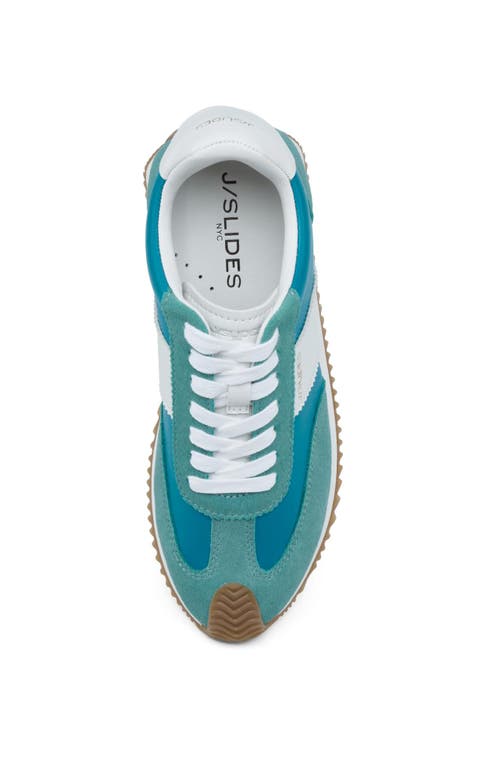 Jslides Footwear Lilith Sneaker In Turquoise Multi