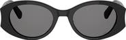 DIOR Glow B1I 51mm Oval Sunglasses