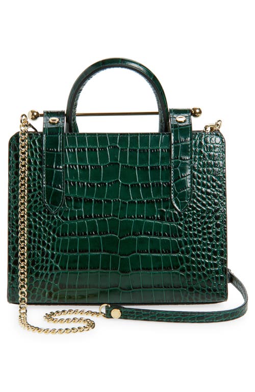Strathberry Mini Croc Embossed Leather Tote