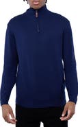 Spring + Mercer Mock Neck Quarter Zip Sweater