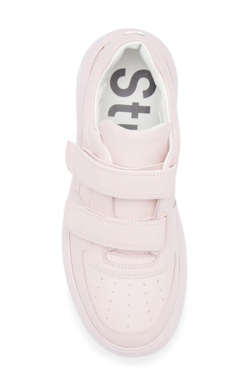 Acne Studios Velcro Strap Platform Sneakers In Pastel Pink Bky