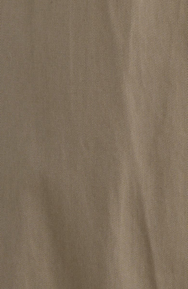 Chloé High Neck Cotton Gabardine Trench Coat, Alternate, color, Soften Brown