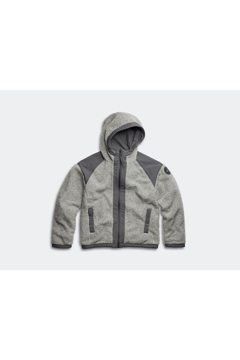 Men's Alberni Reversible Fleece Bomber, Alternate, color, Stratus Grey/Anchor Grey