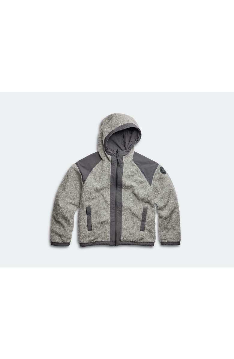 Canada Goose Men's Alberni Reversible Fleece Bomber, Alternate, color, Stratus Grey/Anchor Grey