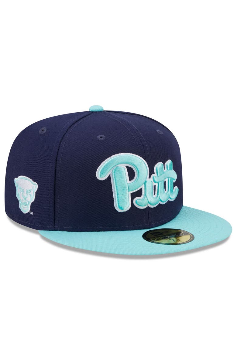 New Era Men's New Era Navy/Light Blue Pitt Panthers 59FIFTY Fitted Hat, Main, color, Navy