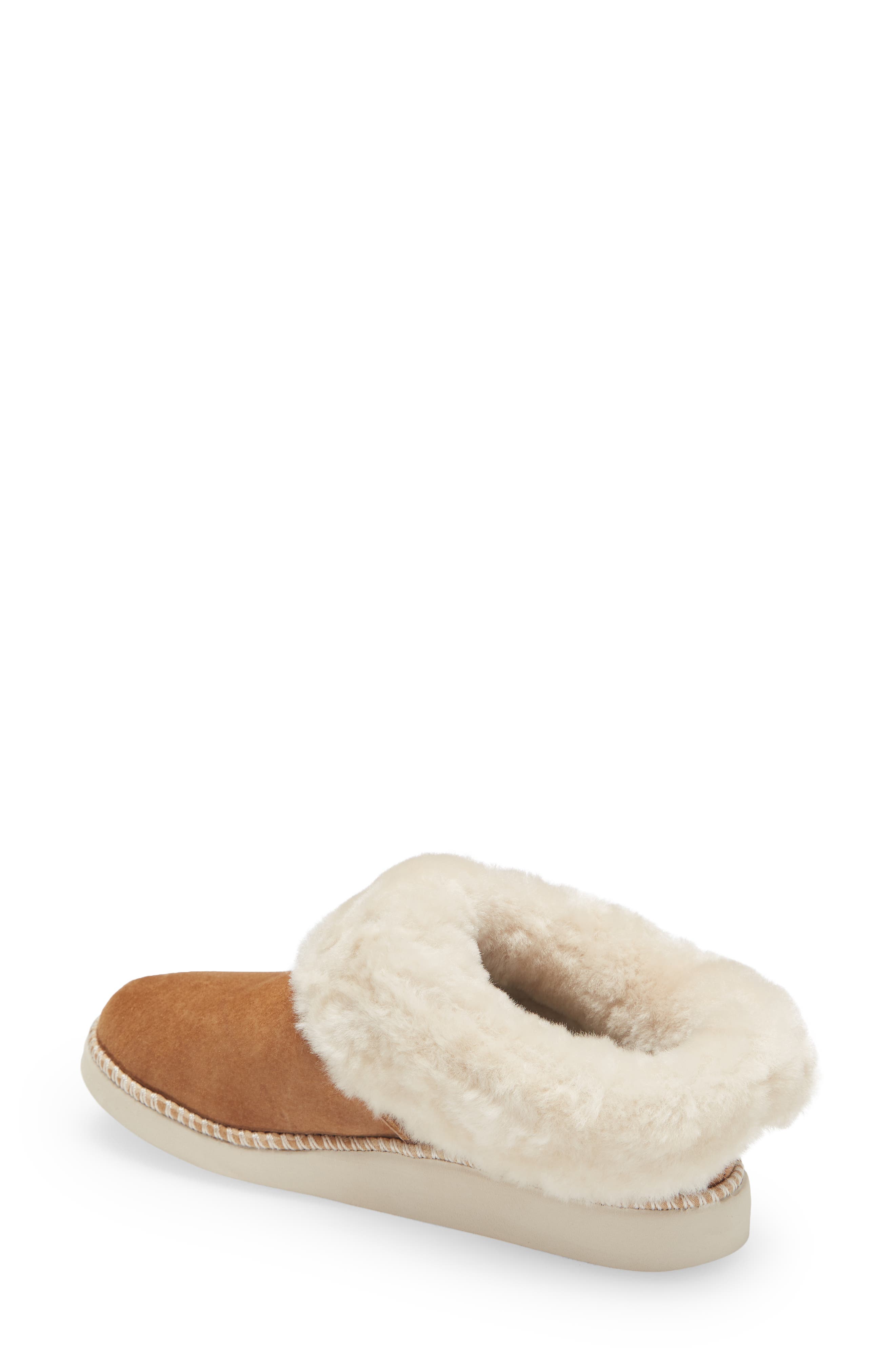 Ku'i Genuine Shearling Slipper, Alternate, color, TAN/ BONE