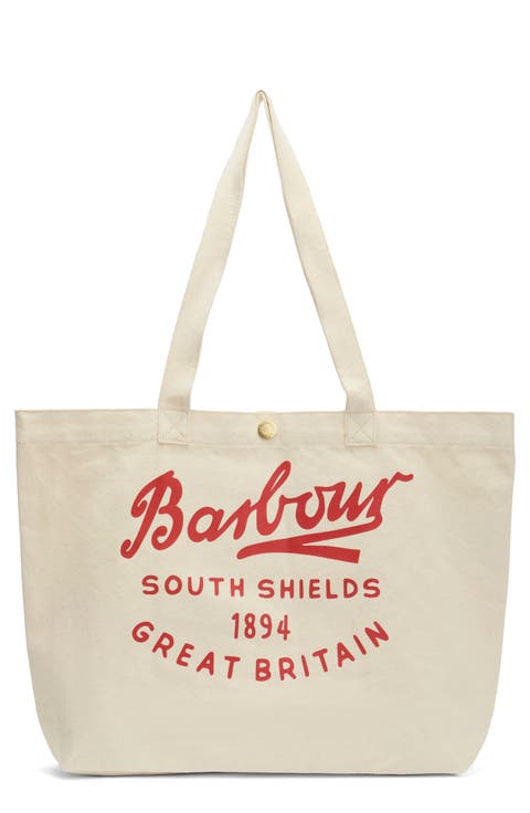 Script Cotton Canvas Tote
