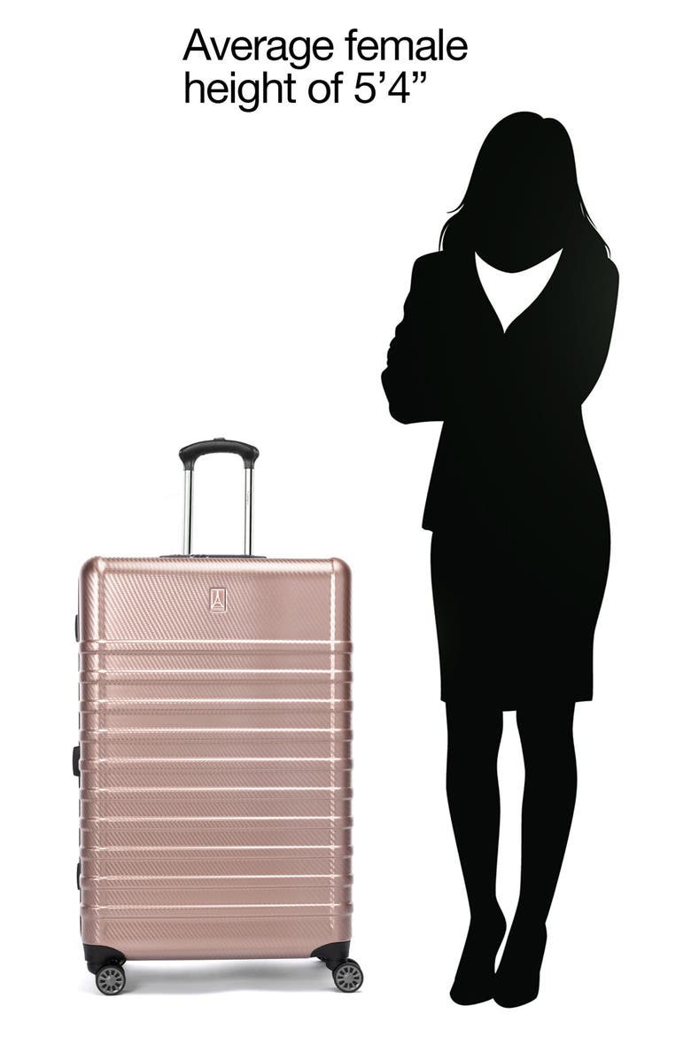 Rollmaster™ Lite 28-Inch Expandable Hardside Spinner Luggage, Alternate, color, ROSE CARBON FIBER