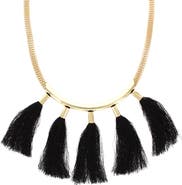 OLIVIA WELLES Gaby Tassel Necklace