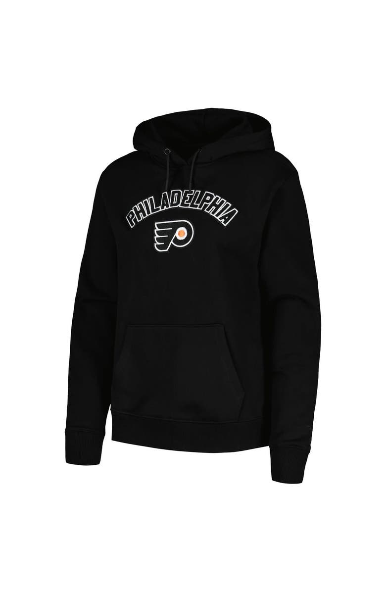 PRO STANDARD Women's Pro Standard Black Philadelphia Flyers Classic Chenille Pullover Hoodie, Alternate, color, Black