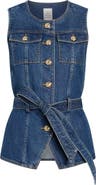 Cinq à Sept Reenee Tie Waist Denim Vest