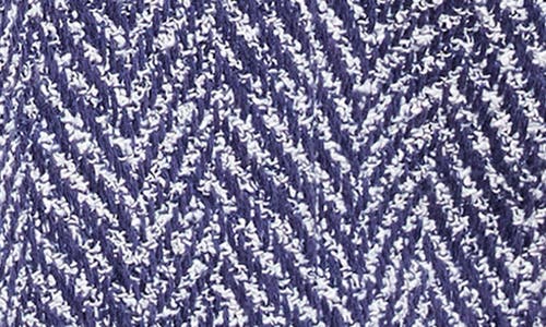 Nic + Zoe Nic+zoe Fringe Mixed Knit Jacket In Indigo Mix