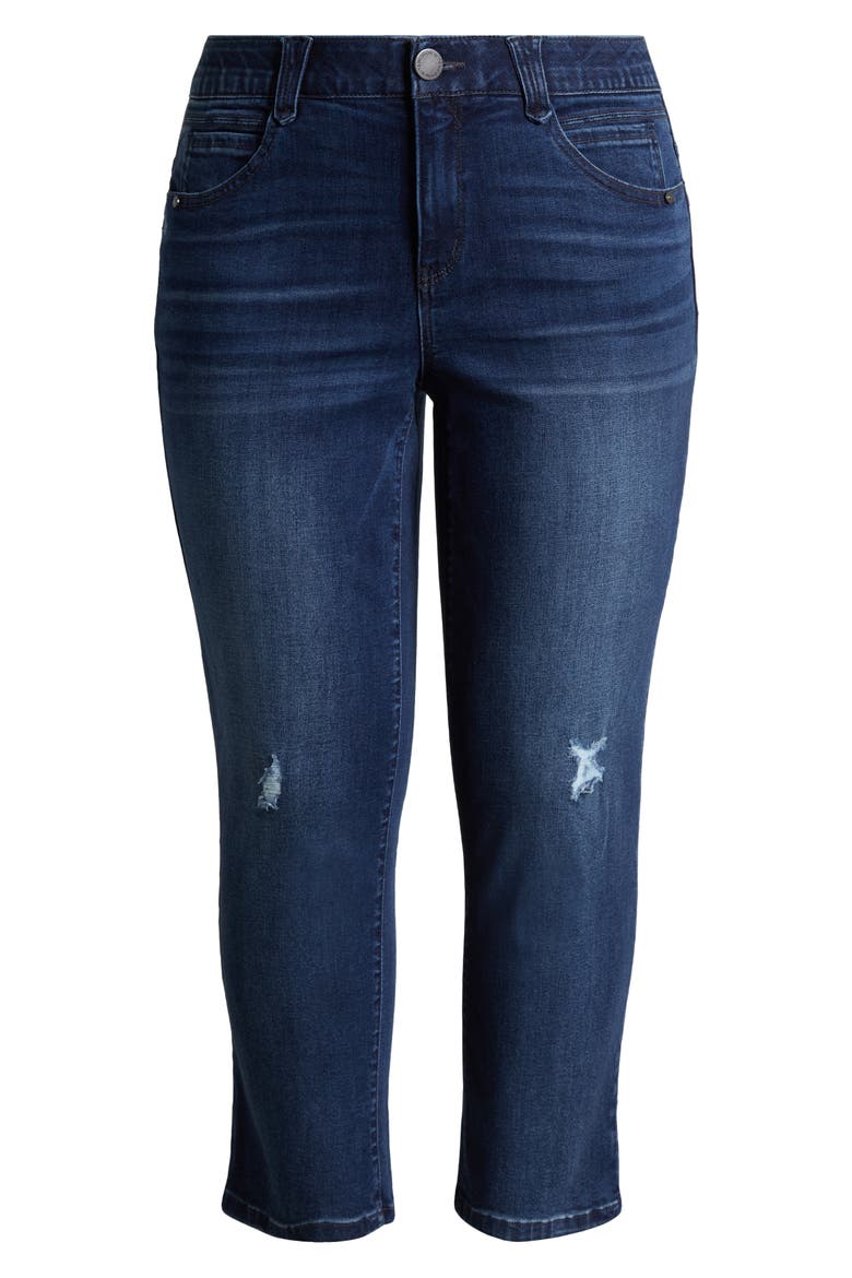 'Ab'Solution Ankle Straight Leg Jeans, Alternate, color, BLUE VINTAGE