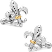 Cufflinks, Inc. Two-Tone Fleur De Lis Cuff Links