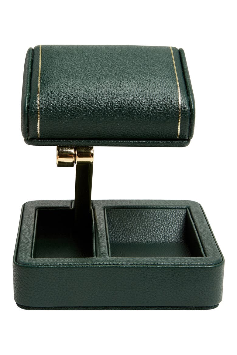 British Racing Single Travel Watch Stand, Alternate, color, GREEN / GOLD