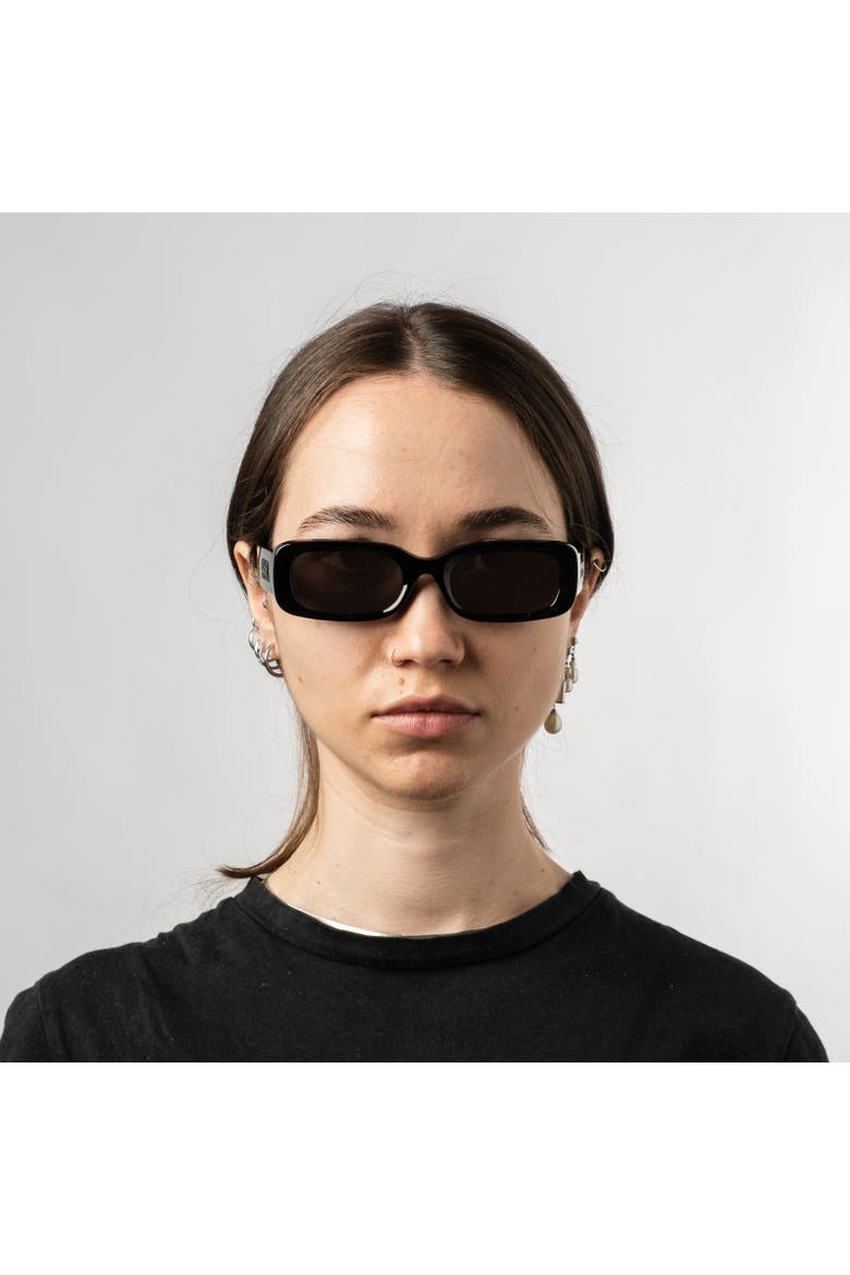 Mirror Sunglasses, Alternate, color, Gloss Black