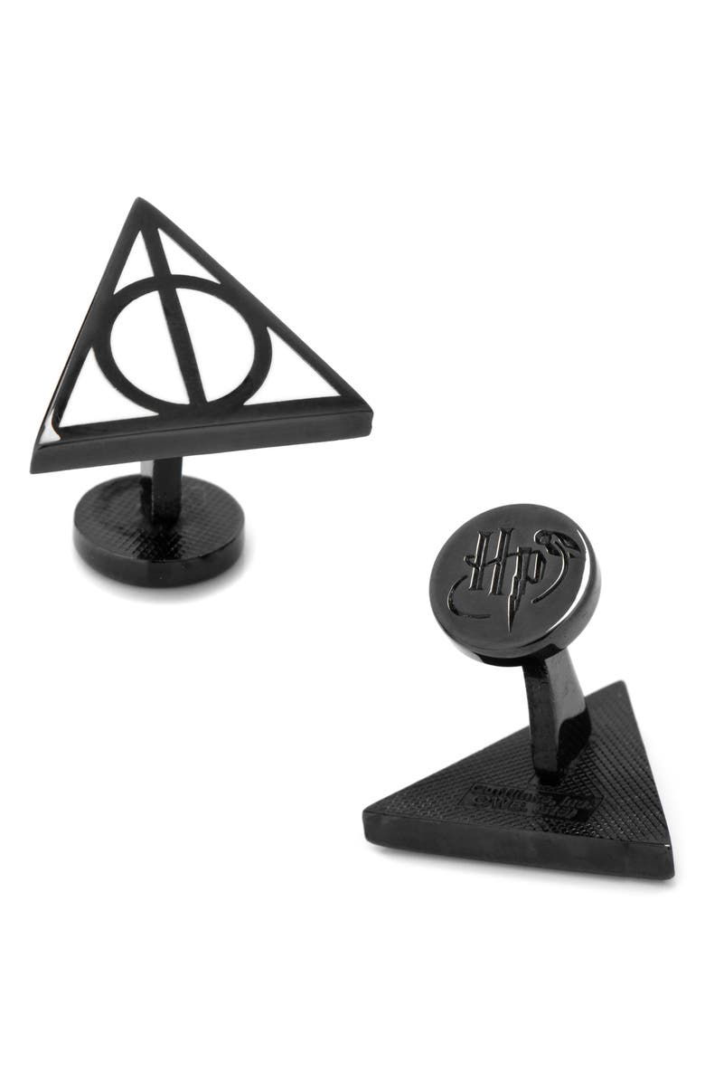Cufflinks, Inc. Harry Potter Deathly Hallows Cuff Links, Main, color, Black