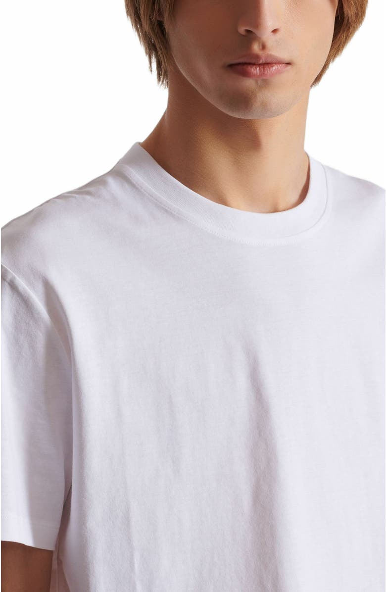 Balmain Small Balmain Stamp Printed T-Shirt, Alternate, color, White