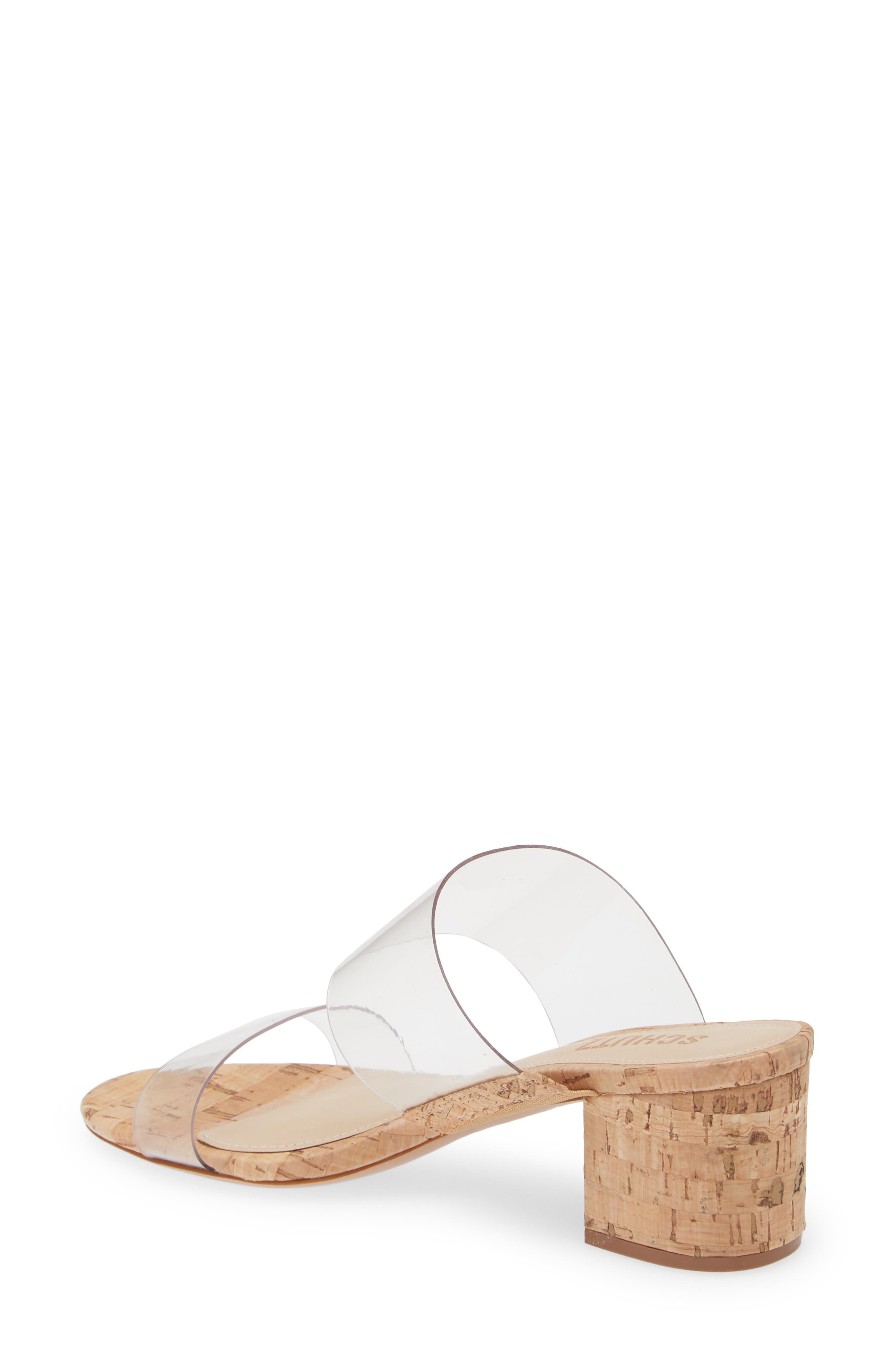 Schutz Victorie Slide Sandal, Alternate, color, Transparent/ Natural