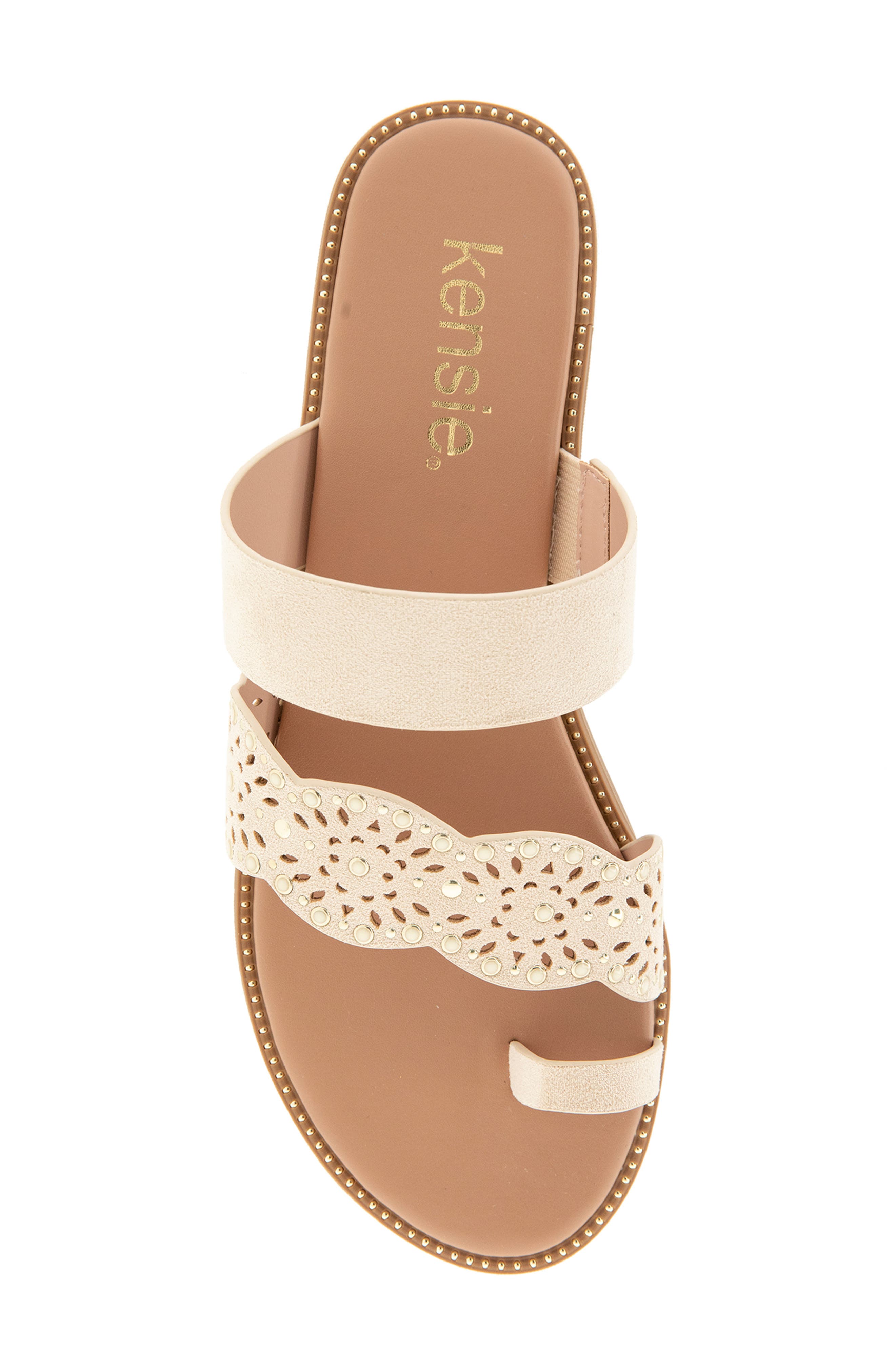 Kensie Maddox Toe Loop Sandal, Alternate, color, Off White