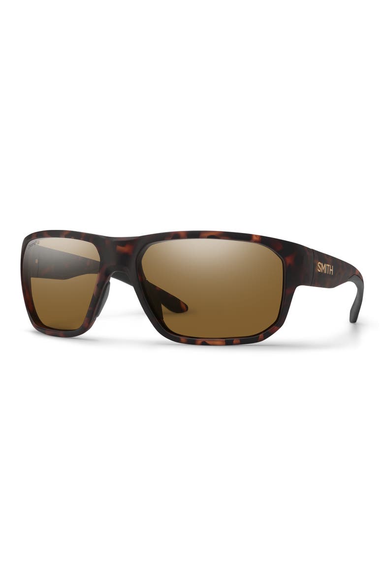 Arvo 61mm ChromaPop™ Polarized Wraparound Sunglasses, Alternate, color, TORTOISE / CHROMAPOP BROWN