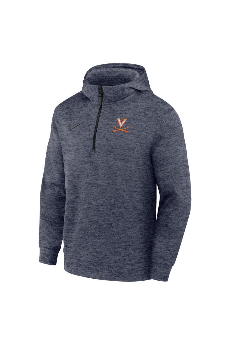 Men's Nike Navy Virginia Cavaliers Coaches Dri-FIT Half-Zip Hoodie, Alternate, color, Navy