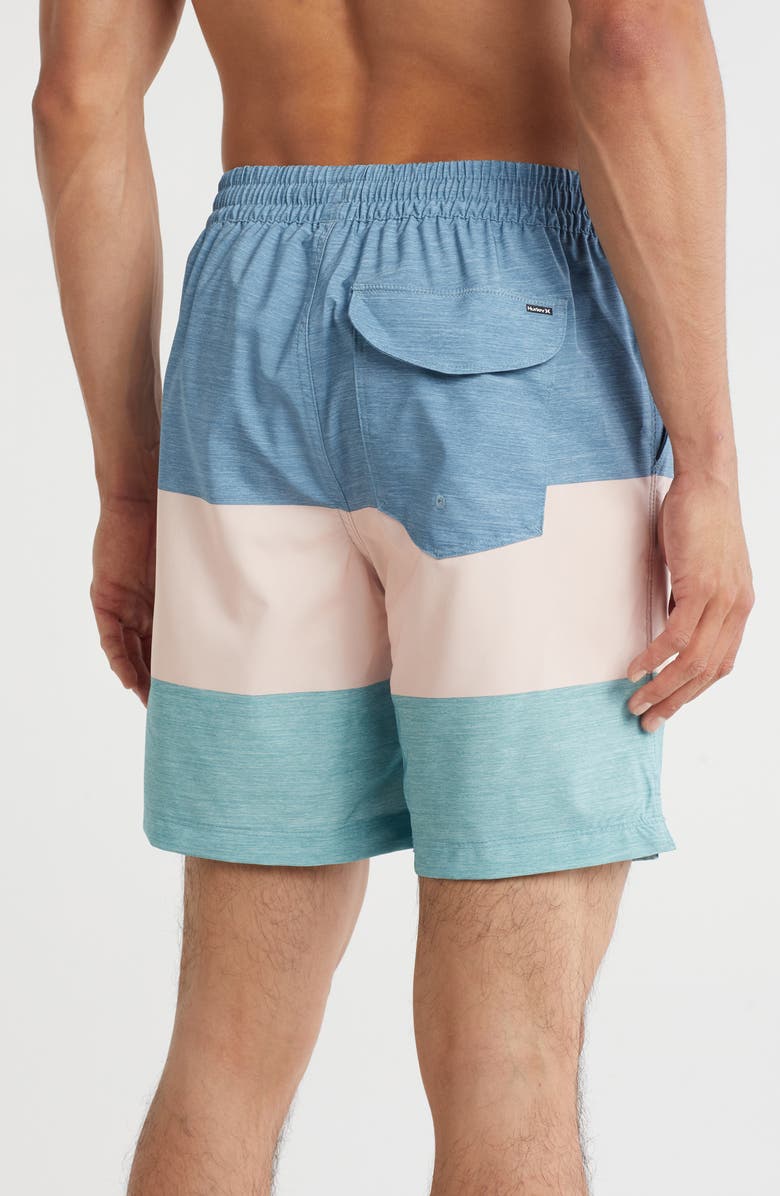 Hurley Colorblocked Volley Swim Trunks, Alternate, color, Hypnotic