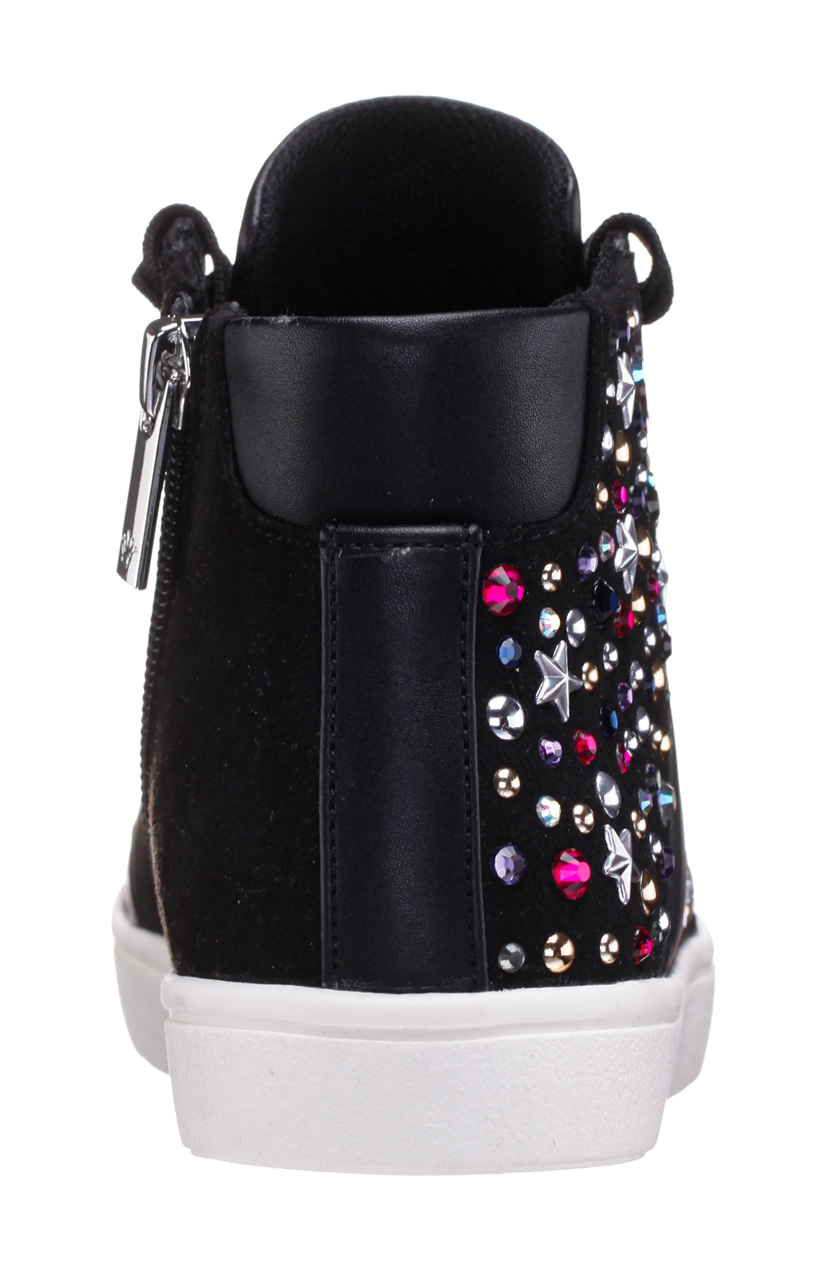 Nina Kids' Kala High Top Sneaker, Alternate, color, Black