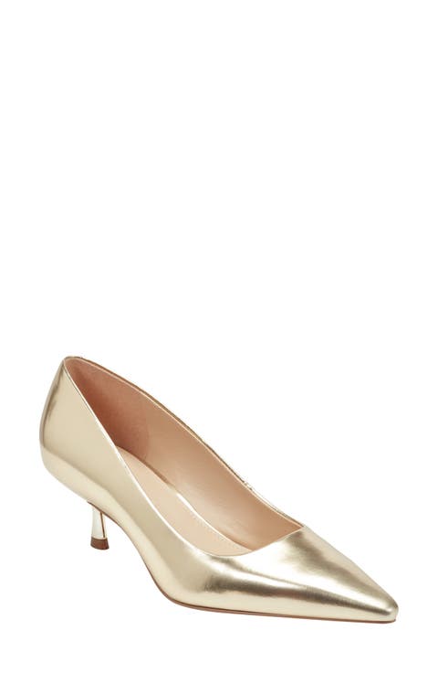 Calynna Pointed Toe Kitten Heel Pump (Women)