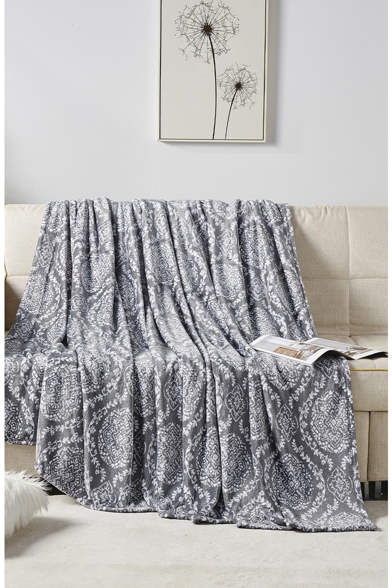 Plush Throw Blanket, Alternate, color, GRACEY