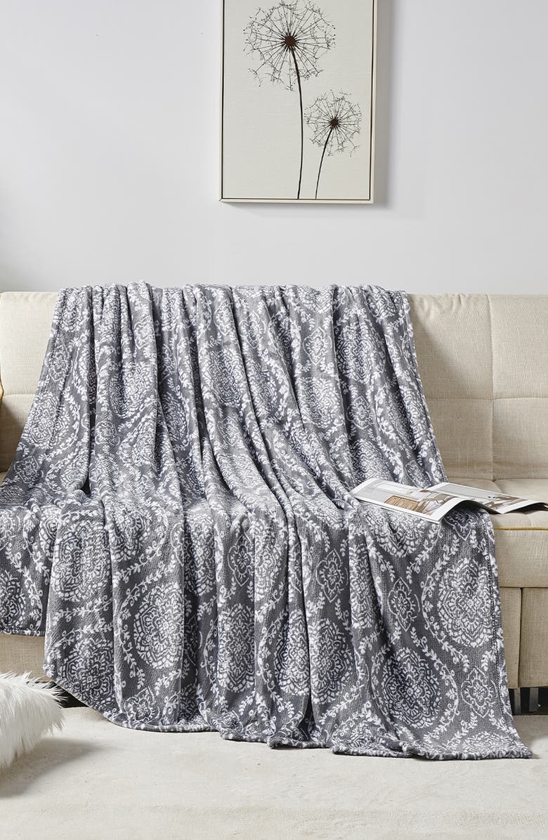 Luxury Home Plush Throw Blanket, Alternate, color, Gracey