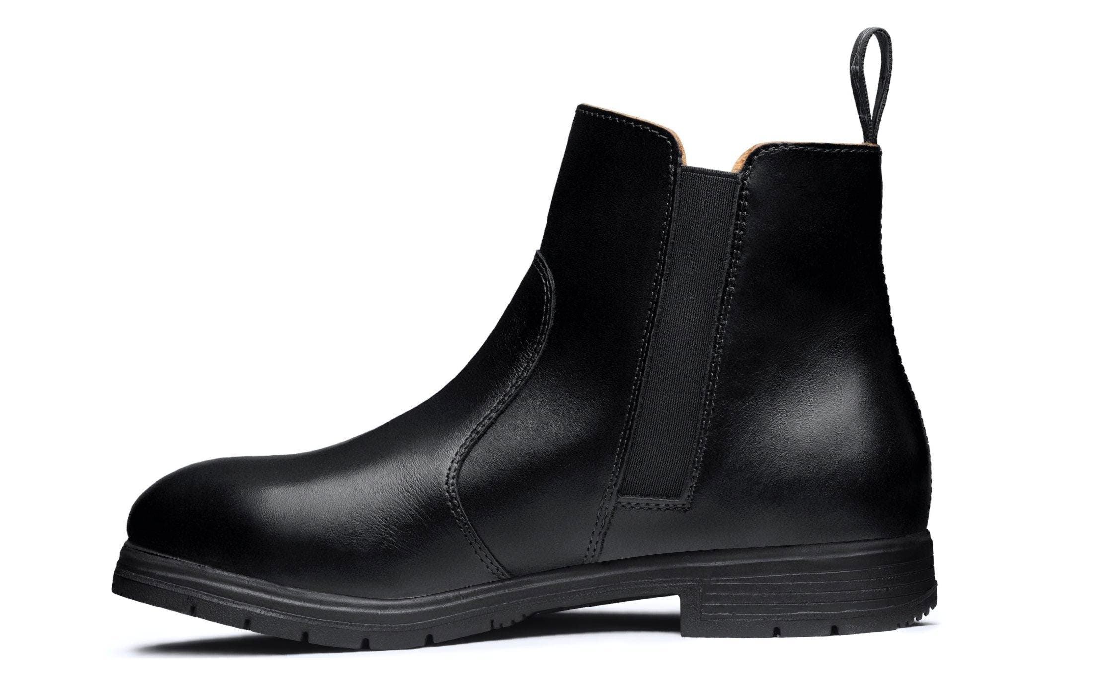 Xena Workwear Omega Steel Toe Chelsea Safety Boot, Alternate, color, Black