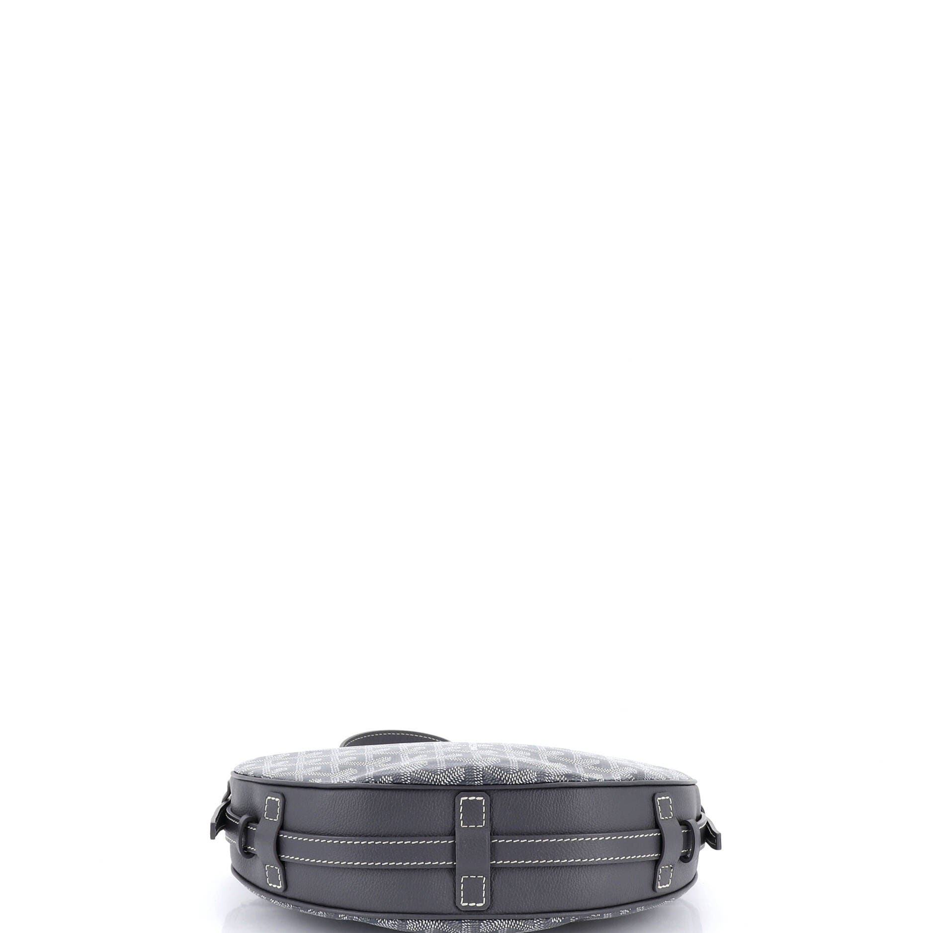 Pre-Owned Goyard Hirondelle Shoulder Bag Coated Canvas and Leather, Alternate, color, Gray