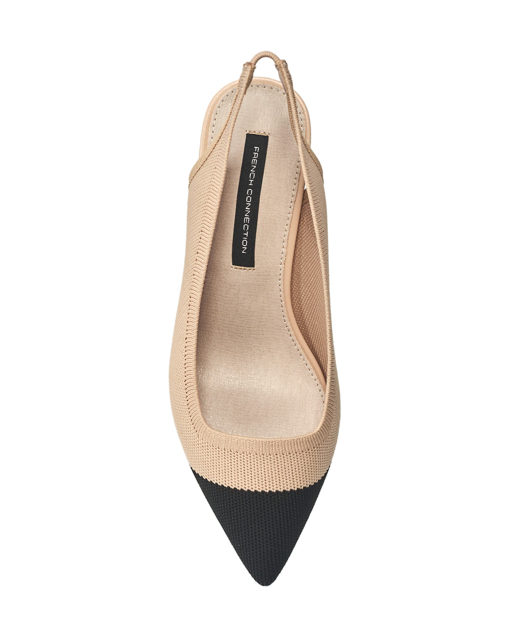 French Connection Viva Slingback Heel, Alternate, color, Nude Black