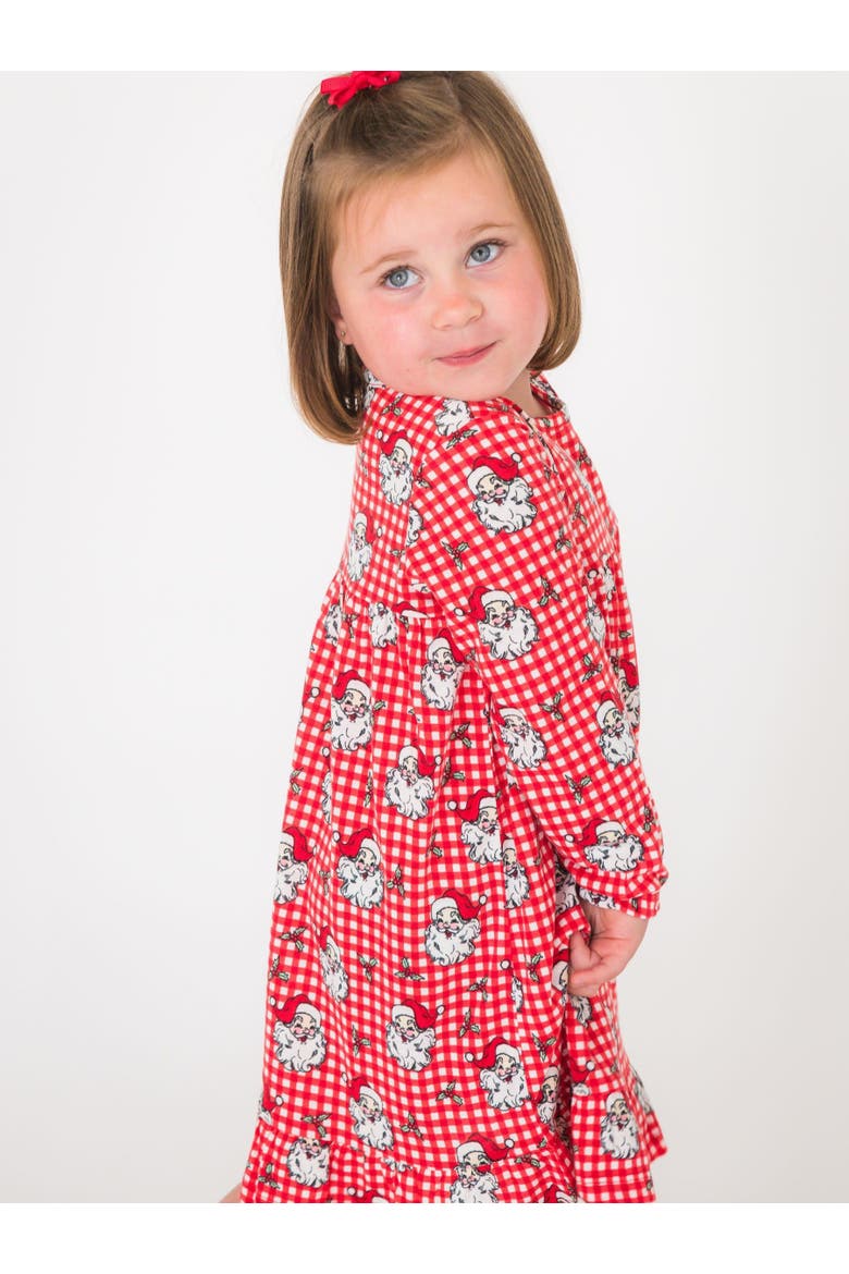 Pajama Night Gown, Main, color, Red Dear Santa